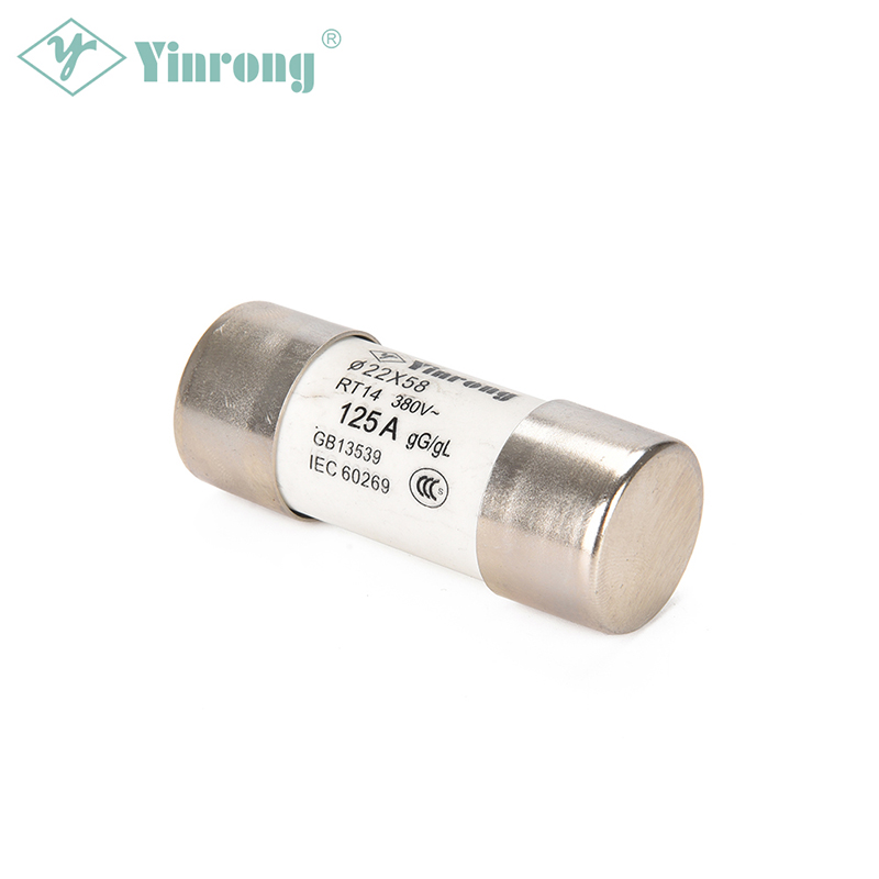 500VAC 125A 22×58mm ທໍ່ HRC Fuse Link